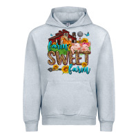Heather Grey farm sweet farm Urban Hoodie - Zillion Design Studio