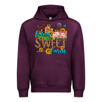Mauve Wine farm sweet farm Urban Hoodie - Zillion Design Studio