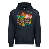 Navy farm sweet farm Urban Hoodie - Zillion Design Studio
