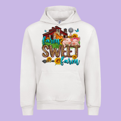Farm Sweet Farm Urban Hoodie Designed By Zillion Design Studio