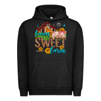 Pigment Black farm sweet farm Urban Hoodie - Zillion Design Studio