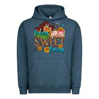 Pigment Midnight Navy farm sweet farm Urban Hoodie - Zillion Design Studio