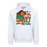White farm sweet farm Urban Hoodie - Zillion Design Studio