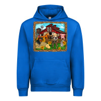 Cobalt farm life Urban Hoodie - Zillion Design Studio