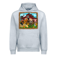 Heather Grey farm life Urban Hoodie - Zillion Design Studio