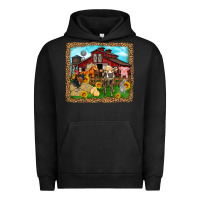 Pigment Black farm life Urban Hoodie - Zillion Design Studio