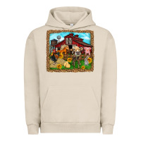 Pigment French Oak farm life Urban Hoodie - Zillion Design Studio