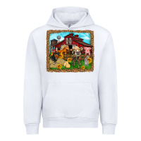 White farm life Urban Hoodie - Zillion Design Studio