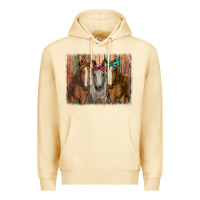 Pina Colada horses with bandanas Premium Hoodie - RanaPortraitStore