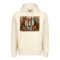 Sandshell horses with bandanas Premium Hoodie - RanaPortraitStore