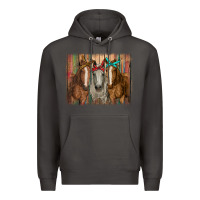 Smoke horses with bandanas Premium Hoodie - RanaPortraitStore