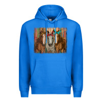 True Royal horses with bandanas Premium Hoodie - RanaPortraitStore