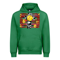 Emerald softball cross serape leopard background Urban Hoodie - RanaPortraitStore