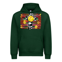 Forest Green softball cross serape leopard background Urban Hoodie - RanaPortraitStore