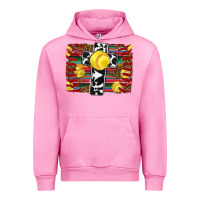 Fuchsia Pink softball cross serape leopard background Urban Hoodie - RanaPortraitStore