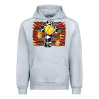 Heather Grey softball cross serape leopard background Urban Hoodie - RanaPortraitStore