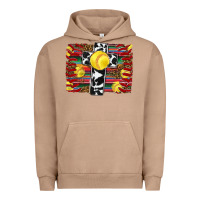 Pigment Burro softball cross serape leopard background Urban Hoodie - RanaPortraitStore