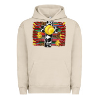 Pigment French Oak softball cross serape leopard background Urban Hoodie - RanaPortraitStore