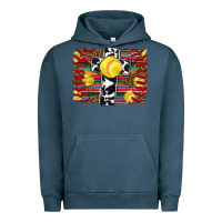 Pigment Midnight Navy softball cross serape leopard background Urban Hoodie - RanaPortraitStore