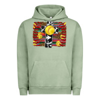 Pigment Oil Green softball cross serape leopard background Urban Hoodie - RanaPortraitStore