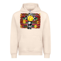 Sandshell softball cross serape leopard background Urban Hoodie - RanaPortraitStore