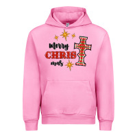 Fuchsia Pink merry christmas cross Urban Hoodie - RanaPortraitStore