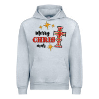 Heather Grey merry christmas cross Urban Hoodie - RanaPortraitStore