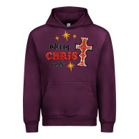 Mauve Wine merry christmas cross Urban Hoodie - RanaPortraitStore