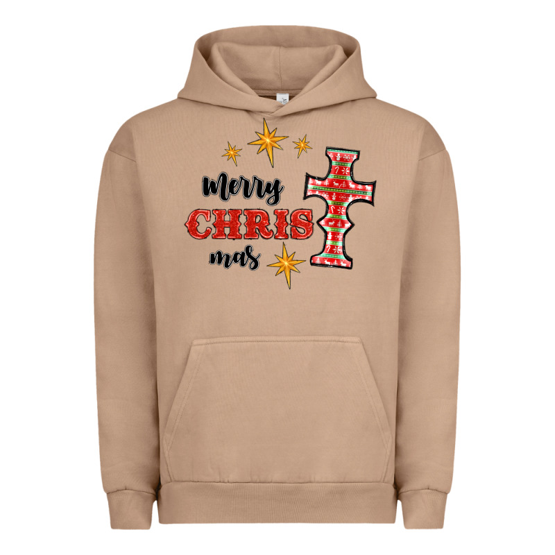 Merry Christmas Cross Urban Hoodie by RanaPortraitStore | Teevron