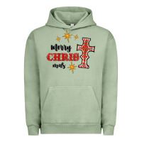 Pigment Oil Green merry christmas cross Urban Hoodie - RanaPortraitStore