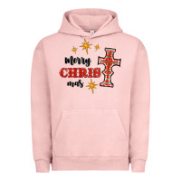 Pigment Salmon merry christmas cross Urban Hoodie - RanaPortraitStore