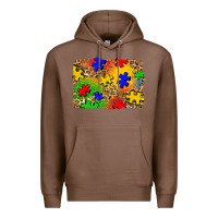 Chestnut autism background Premium Hoodie - Zillion Design Studio