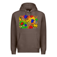 Coffee autism background Premium Hoodie - Zillion Design Studio