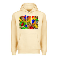 Pina Colada autism background Premium Hoodie - Zillion Design Studio
