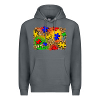 Rock autism background Premium Hoodie - Zillion Design Studio