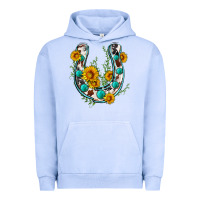 Pigment Grape Ice cowhide sunflower horseshoe Urban Hoodie - Zillion Design Studio