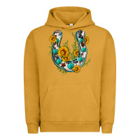 Pigment Peanut Butter cowhide sunflower horseshoe Urban Hoodie - Zillion Design Studio