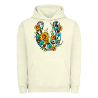 Pigment Pistachio cowhide sunflower horseshoe Urban Hoodie - Zillion Design Studio