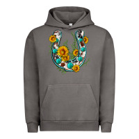 Pigment Tornado cowhide sunflower horseshoe Urban Hoodie - Zillion Design Studio