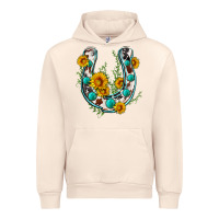 Sandshell cowhide sunflower horseshoe Urban Hoodie - Zillion Design Studio