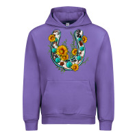 Tulip cowhide sunflower horseshoe Urban Hoodie - Zillion Design Studio