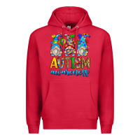 Cardinal autism awareness gnomes Premium Hoodie - Zillion Design Studio