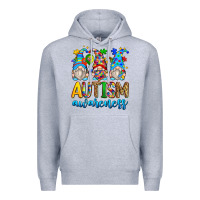 Heather Grey autism awareness gnomes Premium Hoodie - Zillion Design Studio