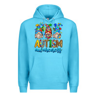 Ocean Blue autism awareness gnomes Premium Hoodie - Zillion Design Studio