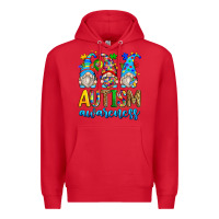 Red autism awareness gnomes Premium Hoodie - Zillion Design Studio
