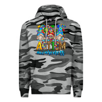 Slate Camo autism awareness gnomes Premium Hoodie - Zillion Design Studio