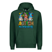 Sports Green autism awareness gnomes Premium Hoodie - Zillion Design Studio