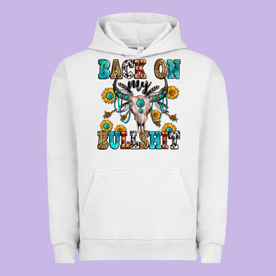 Back On My Bullshit Urban Hoodie Designed By Zillion Design Studio