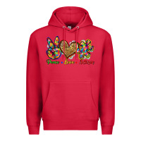 Cardinal peace love autism Premium Hoodie - Zillion Design Studio