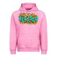 Fuchsia Pink western blessed Urban Hoodie - Zillion Design Studio